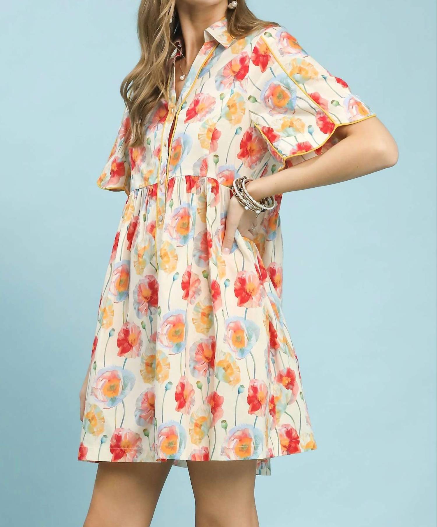 Umgee - Floral Print Dress