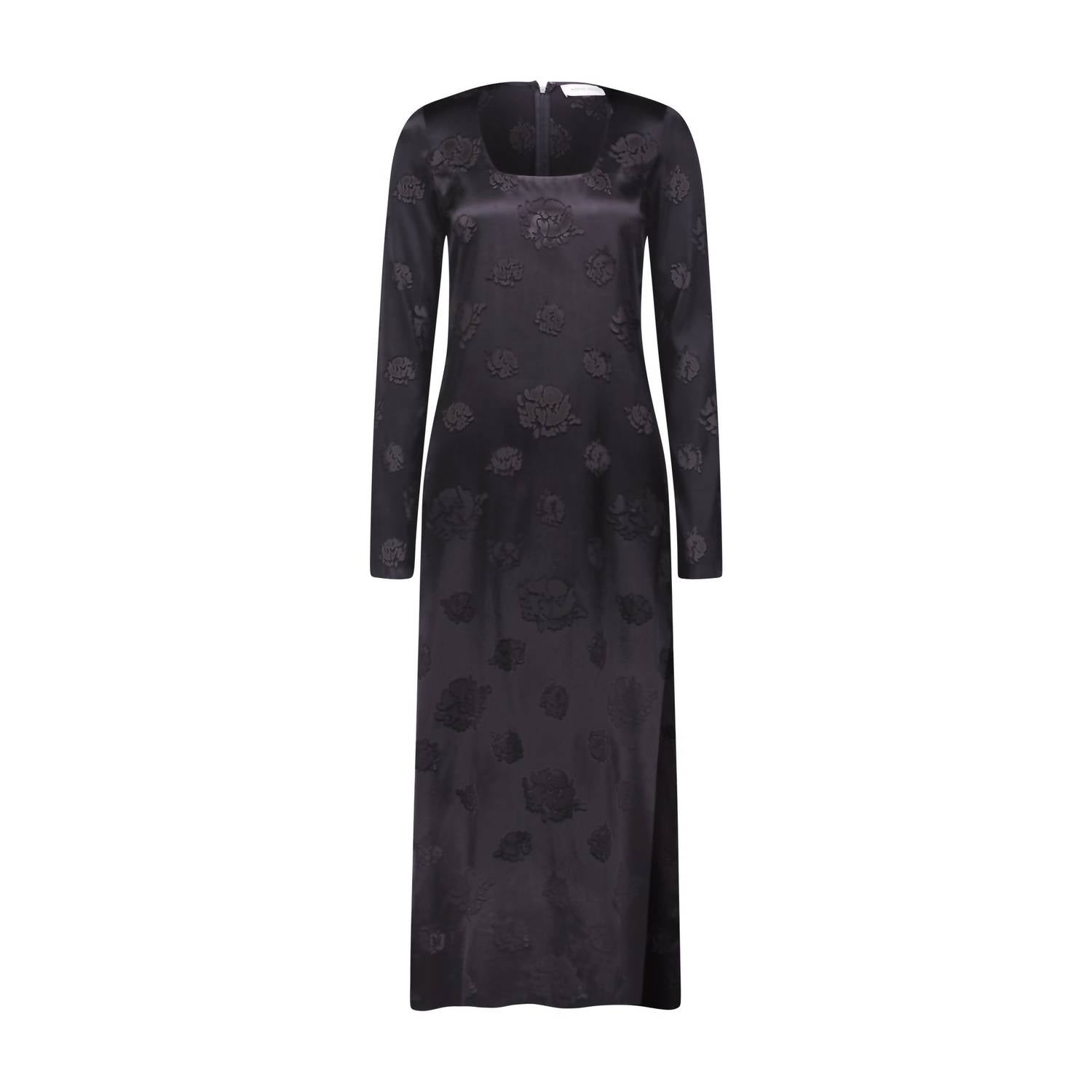 Marina Moscone - Long Sleeve Floral Sheath Dress