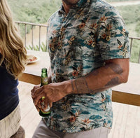 Johnnie-O - Men's Short Sleeve Button Down Surf Shirt