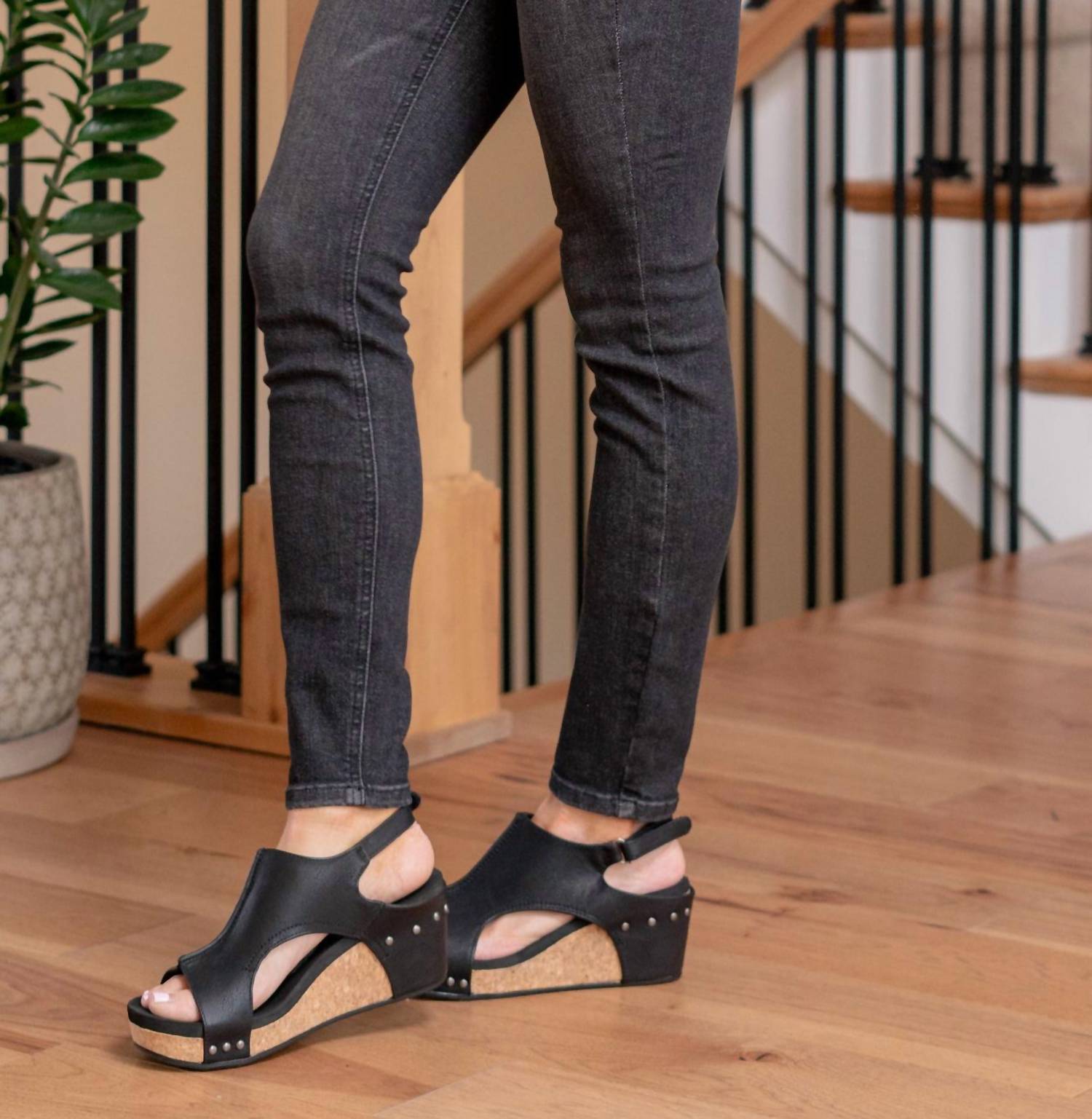 Judy Blue Tummy Control High Rise Skinny Jeans in black - women's jeans - alternate view