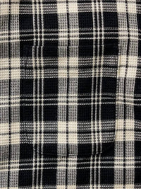 Taylor Stitch Jack Shirt in coal plaid waffle - men's shirt - alternate view