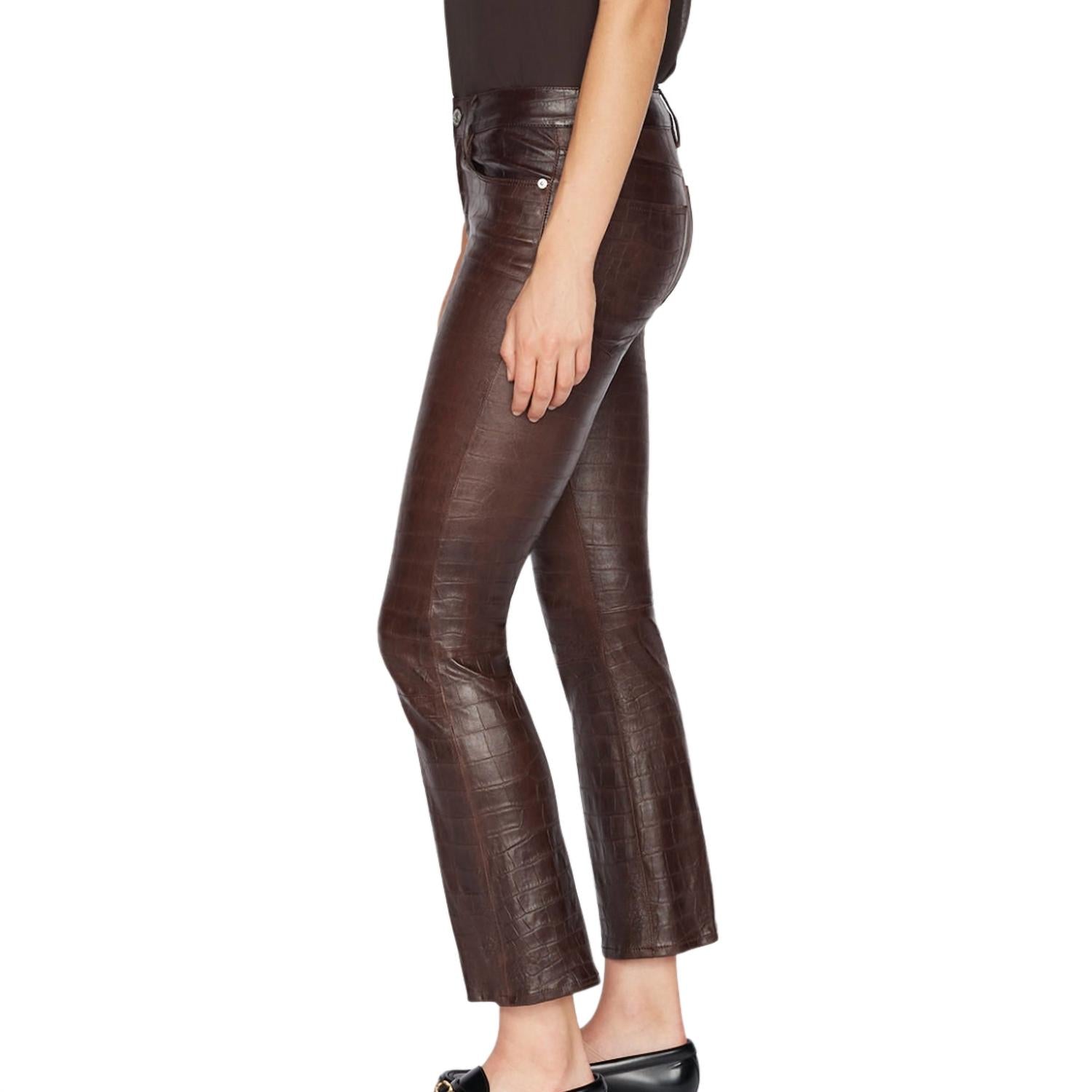 Frame - Leather Le Crop Mini Boot
