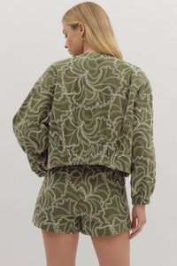 Entro - Floral Embroidered Jacket