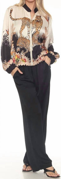 Flora Ashley - Front Zip Silk Jacket
