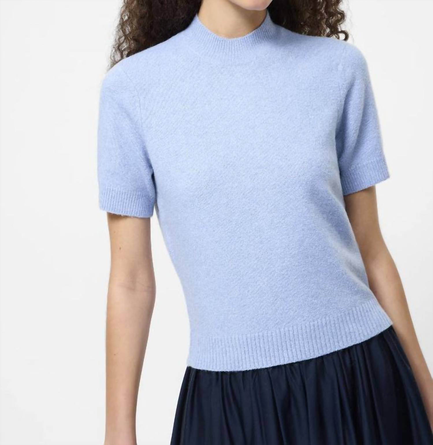 French Connection - Vhari Knit Mock Neck Blouse