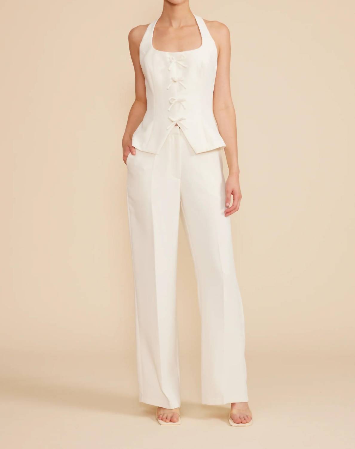 Lucy Paris - Bow Halter Vest Top