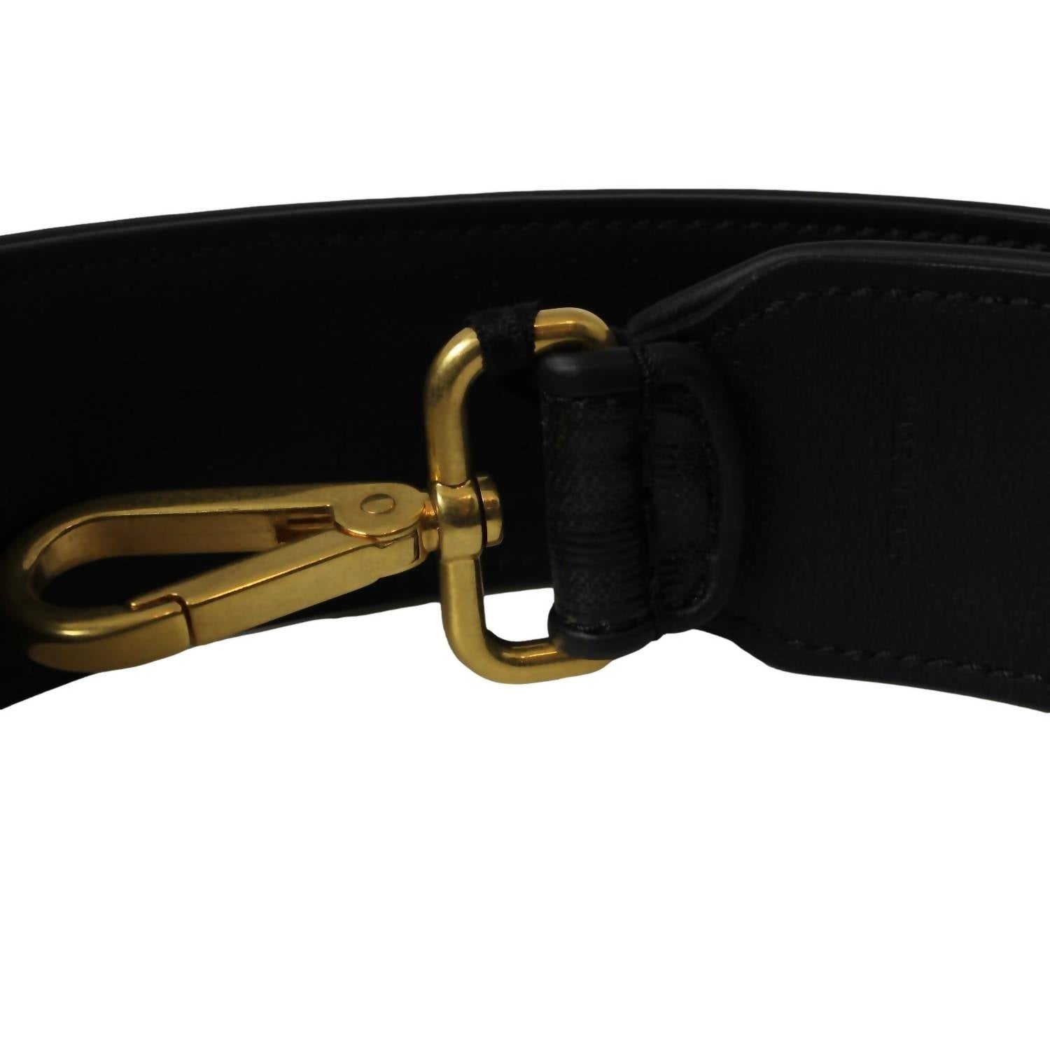 Fendi Women's Glazed Fabric Ff Zucca Shoulder Strap in black - women's item - view 6