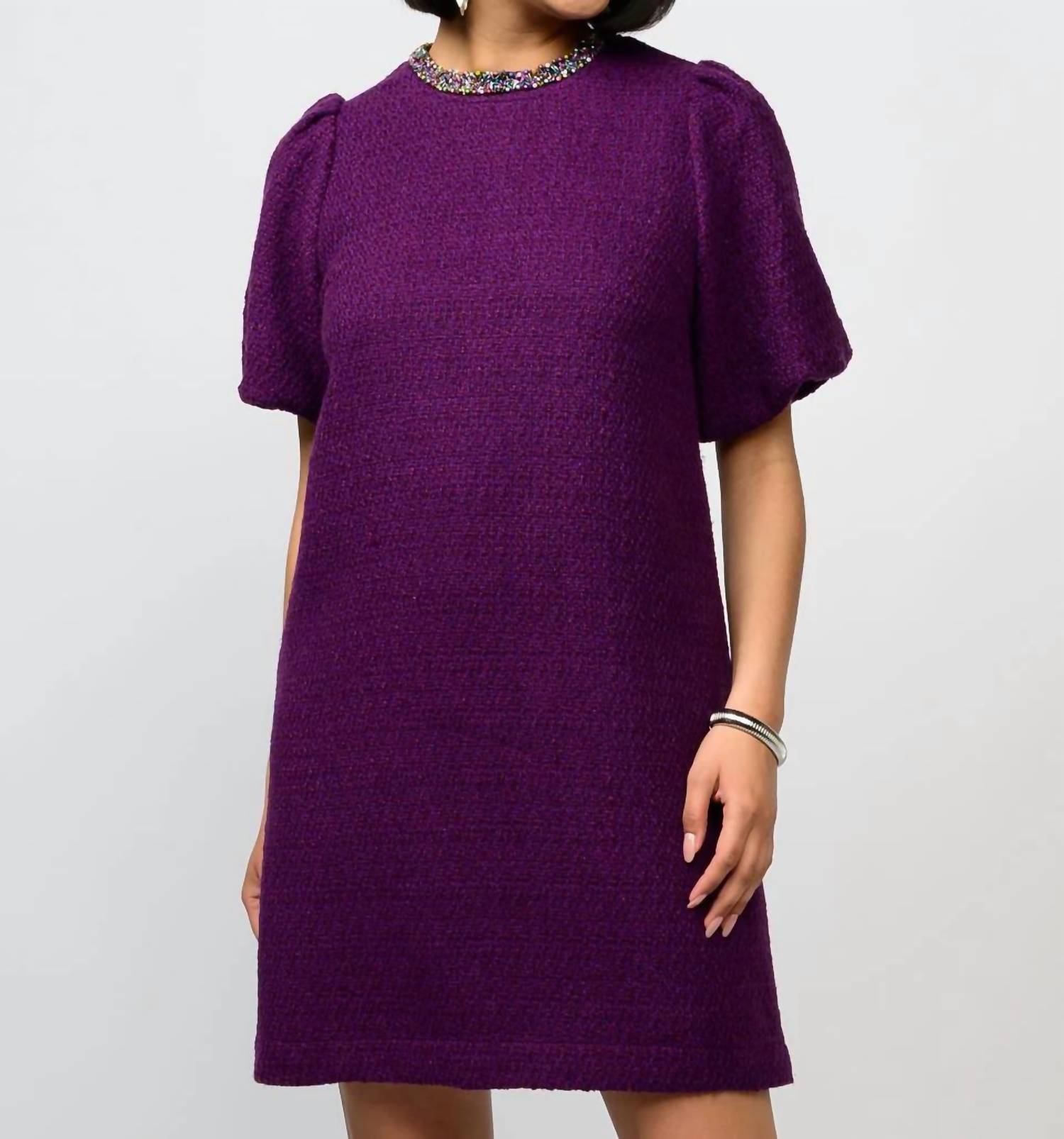 Uncle Frank - Beaded Neck Mini Dress