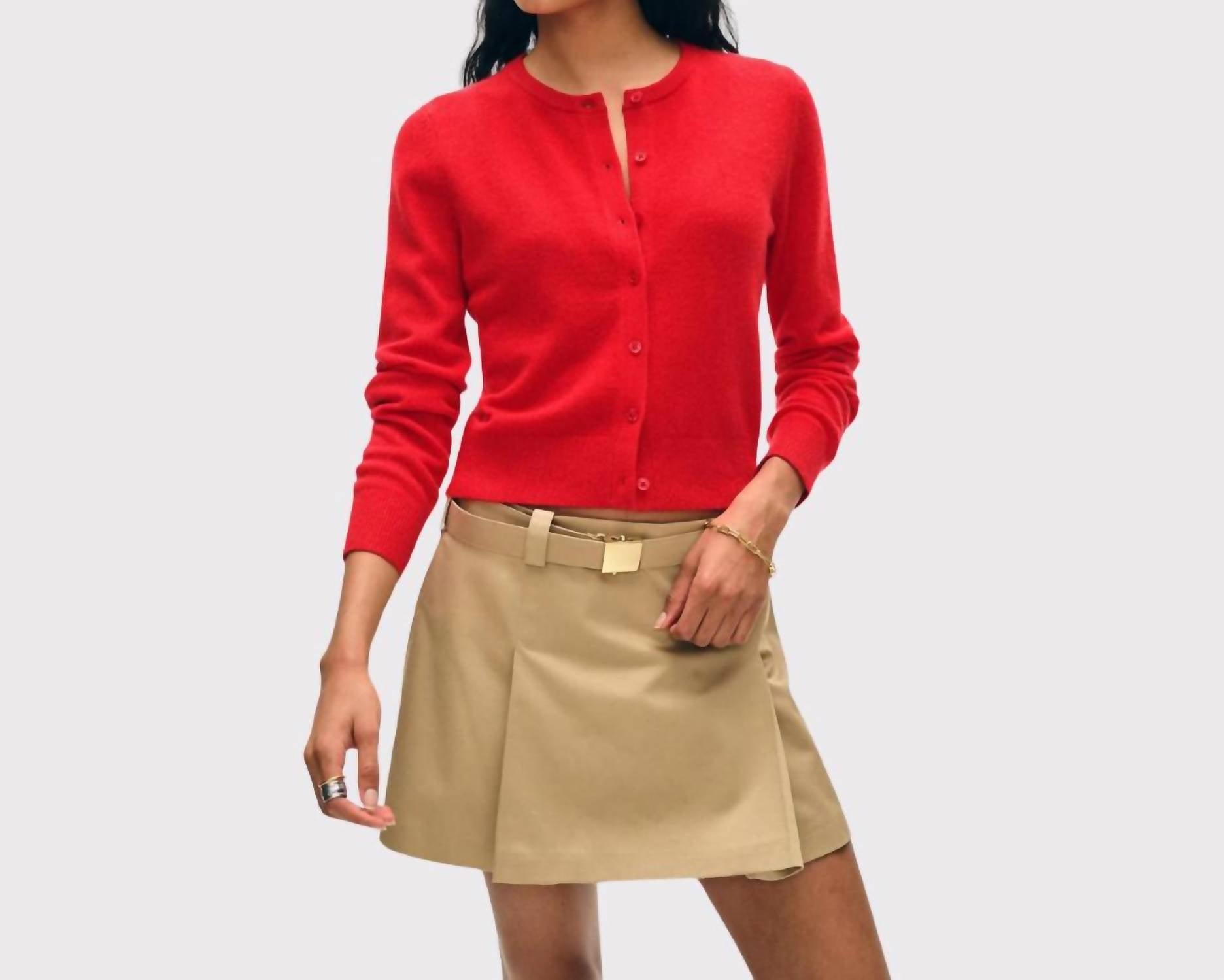 White + Warren - Cashmere Crew Cardigan