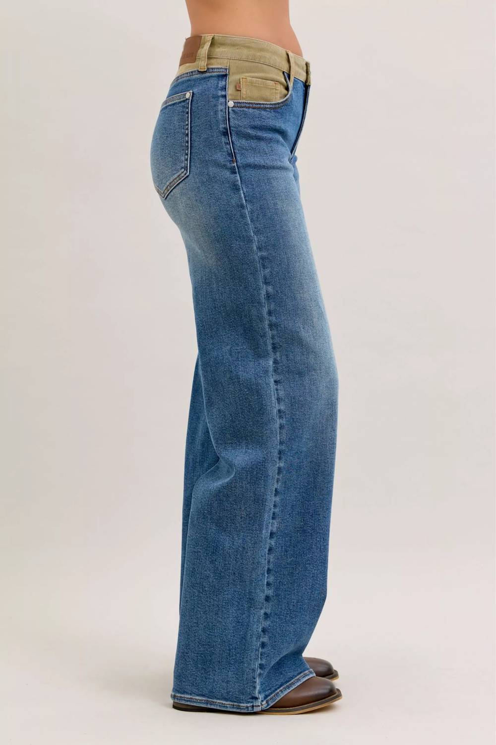 Judy Blue - Corduroy Waist Straight Leg Jeans