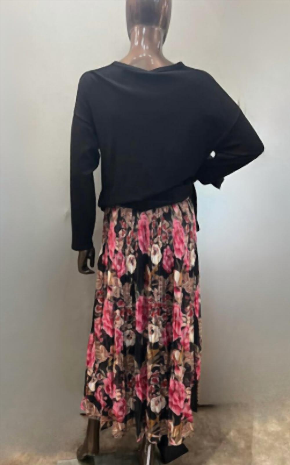 Maude Vivante - Ellie Pleated Long Floral Skirt