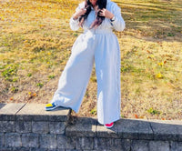 Hyfve - Wide-Leg Side Zipper Sweatpant