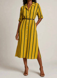 Liabella - Pure Linen Button Down Dress
