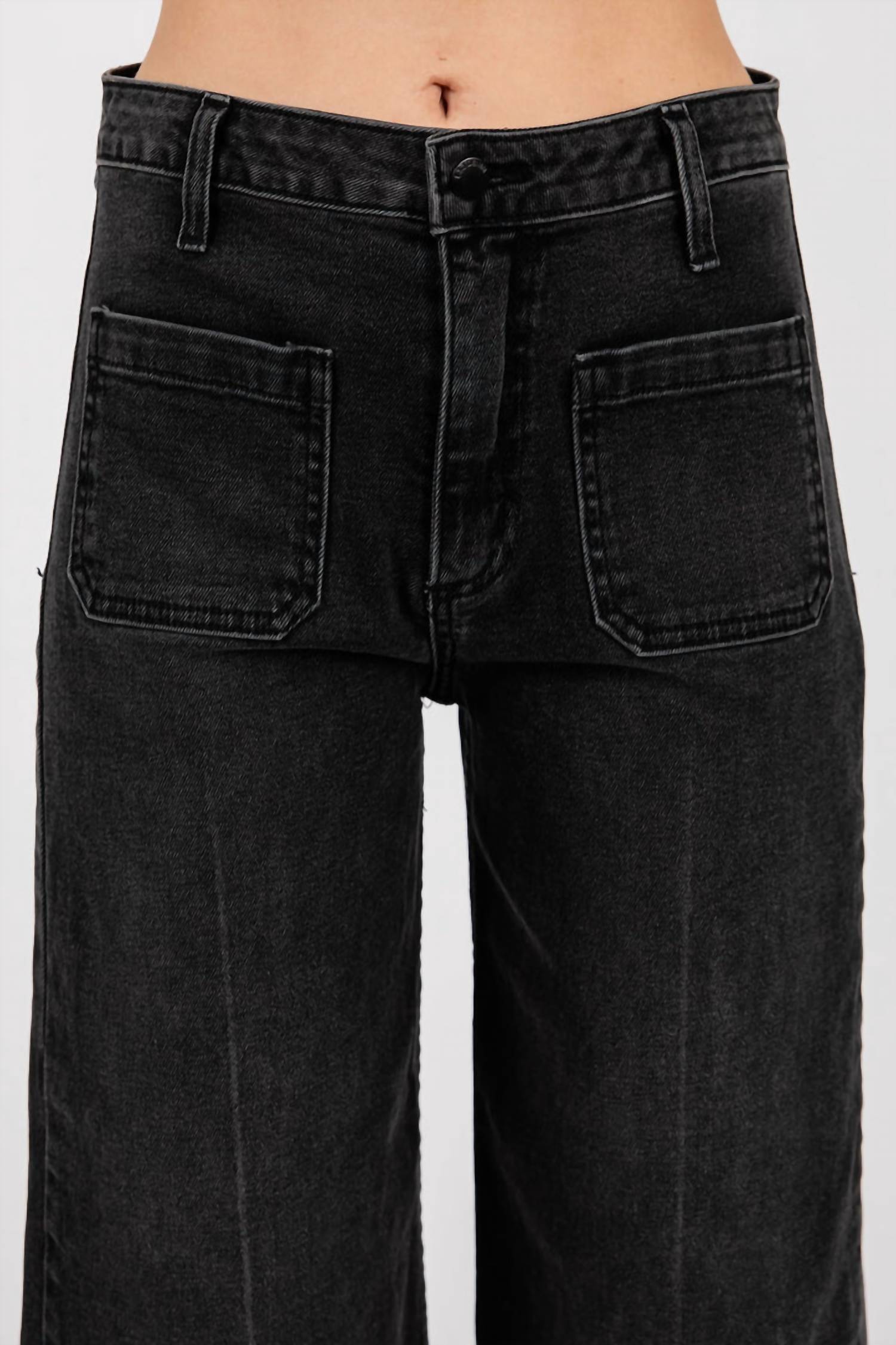 Letter to Juliet Hillside Avenue Sailor Pocket Jeans in washed black - women's jeans - view 4