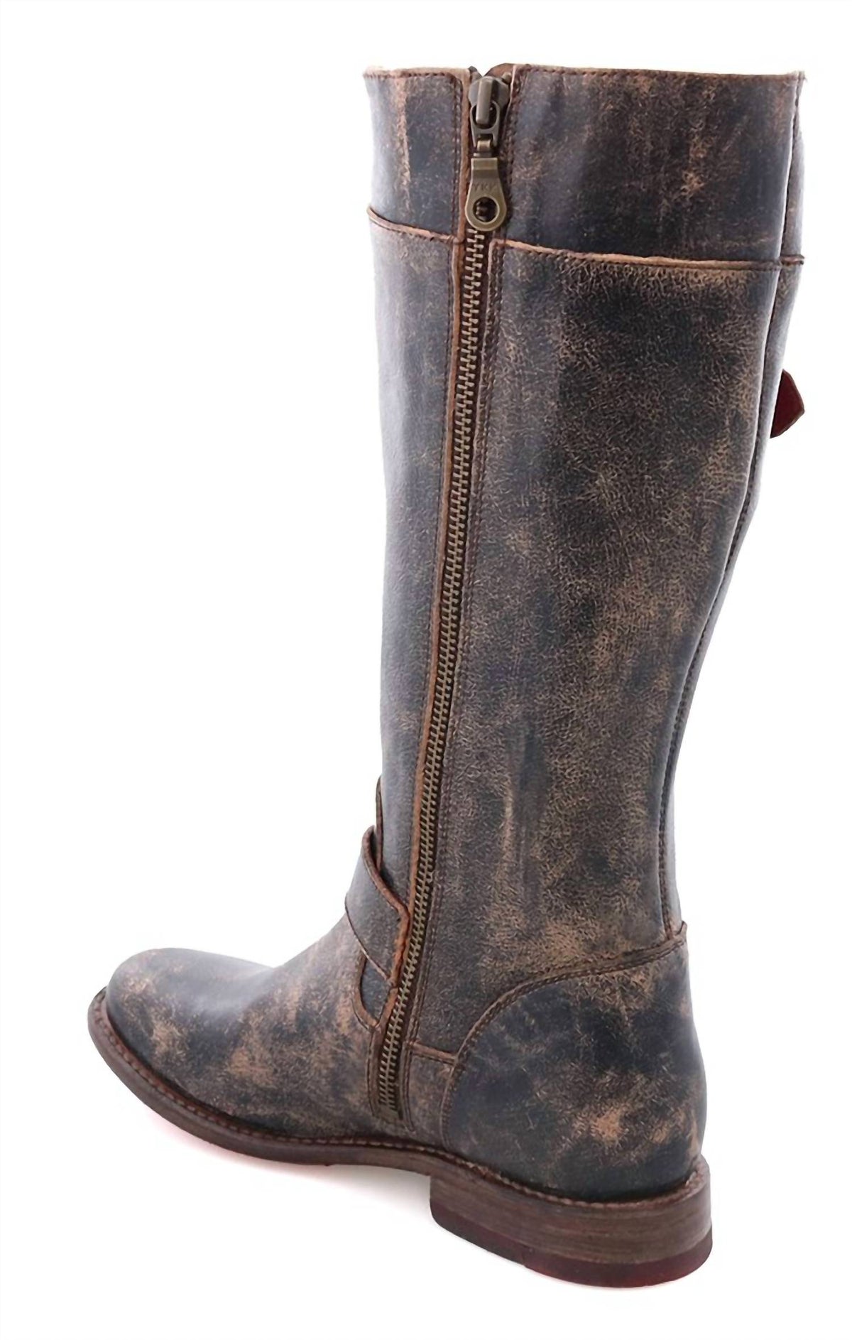 Bedstu - Women's Full-grain Leather Engineer Gogo Lug Boots