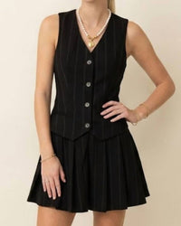 She + Sky - Carrie Sleeveless Blazer Mini Dress