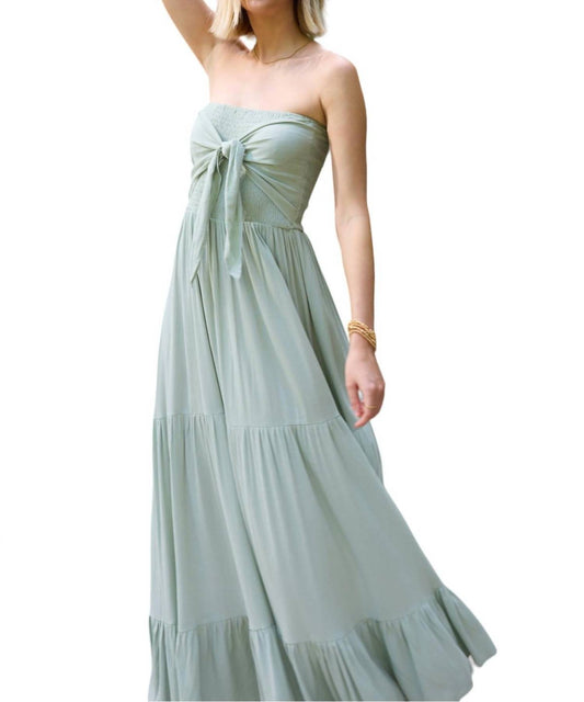 Bishop + Young - Coastal Tie Front Strapless Dress