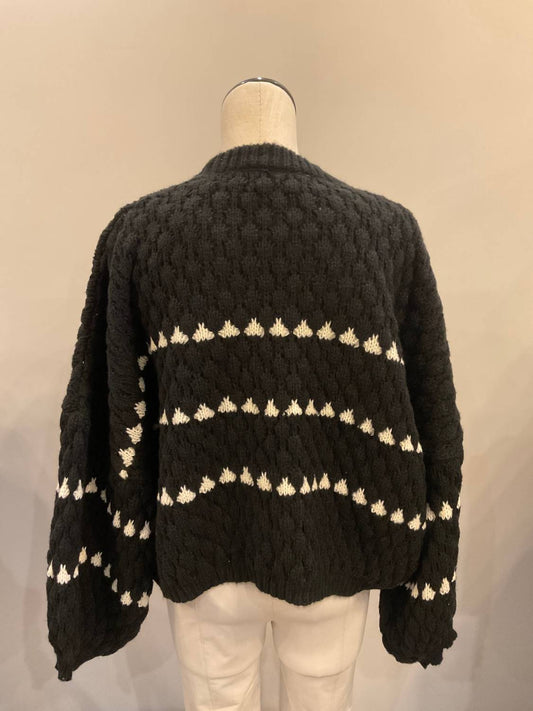 Pink Martini - Women's Long Sleeve Textured Sweater