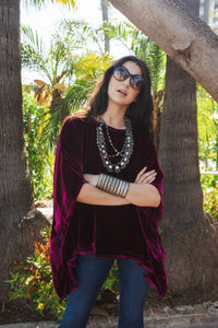 Jennafer Grace - Silk Velvet Scarf Top