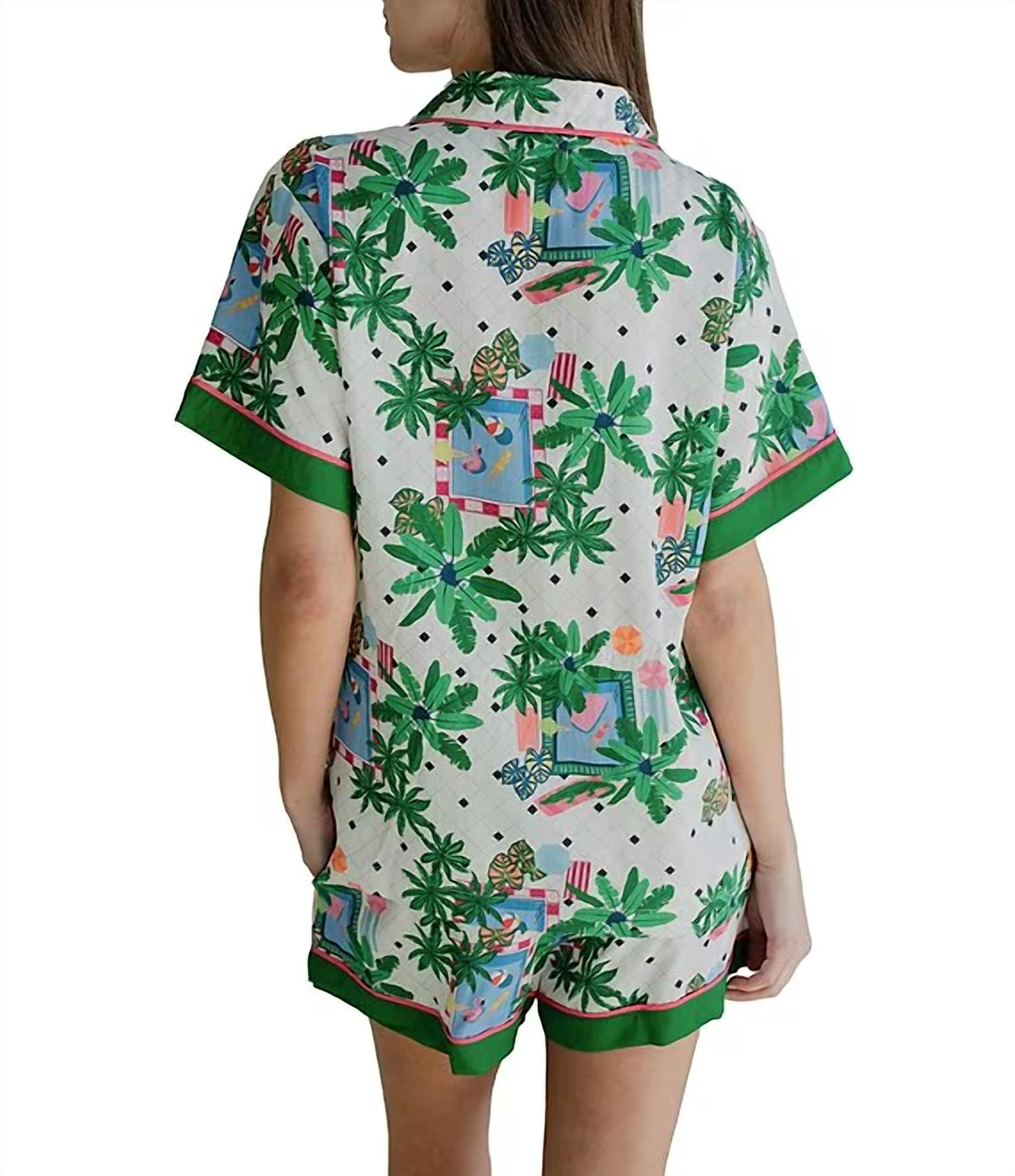 Katie Kime - Swim Club Pajama Shorts Set