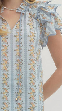 Entro - Floral Trellis Top