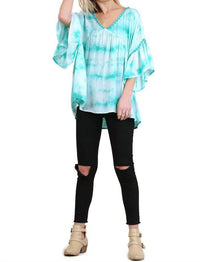 Umgee - V-neck Tie Dye Top