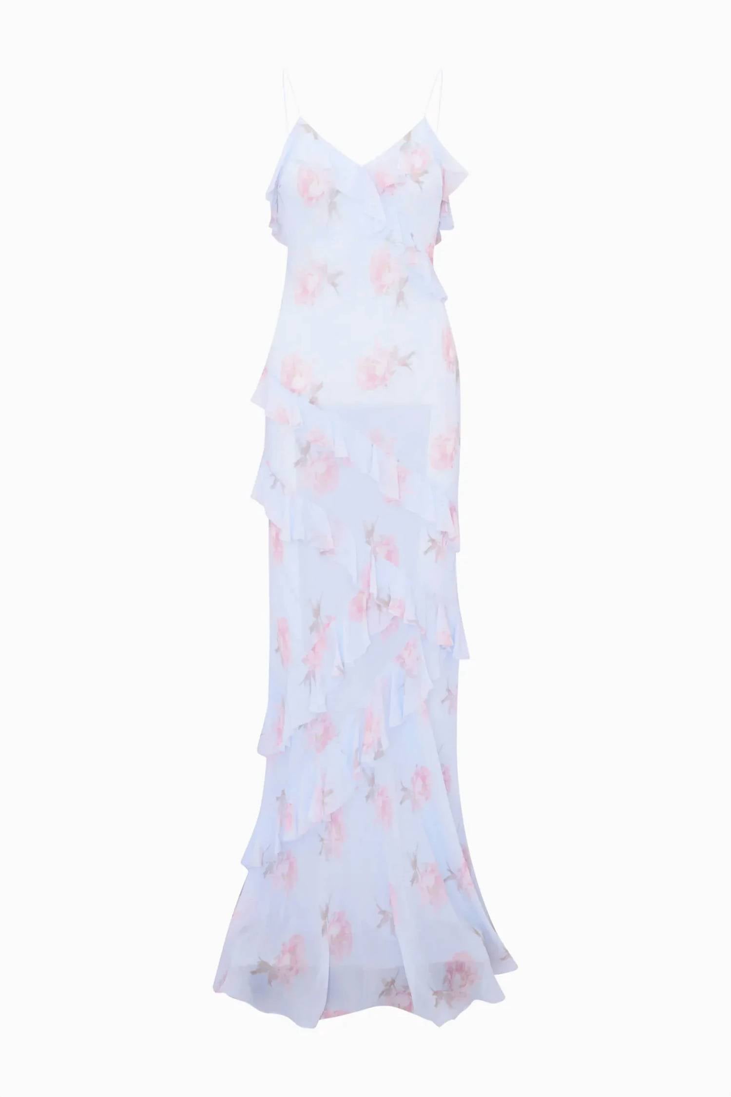 Loveshackfancy - Rialto Floral Chiffon Maxi Dress