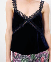 Frnch - Cambria Velvet Lace Cami Top