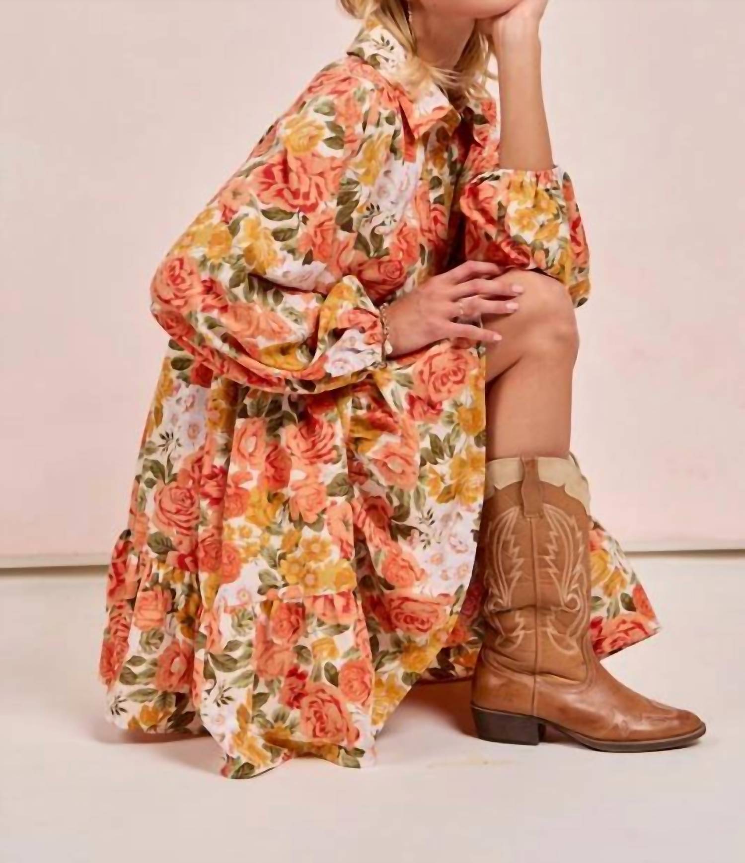 Bibi - Fall Shirt Long Sleeve Dress