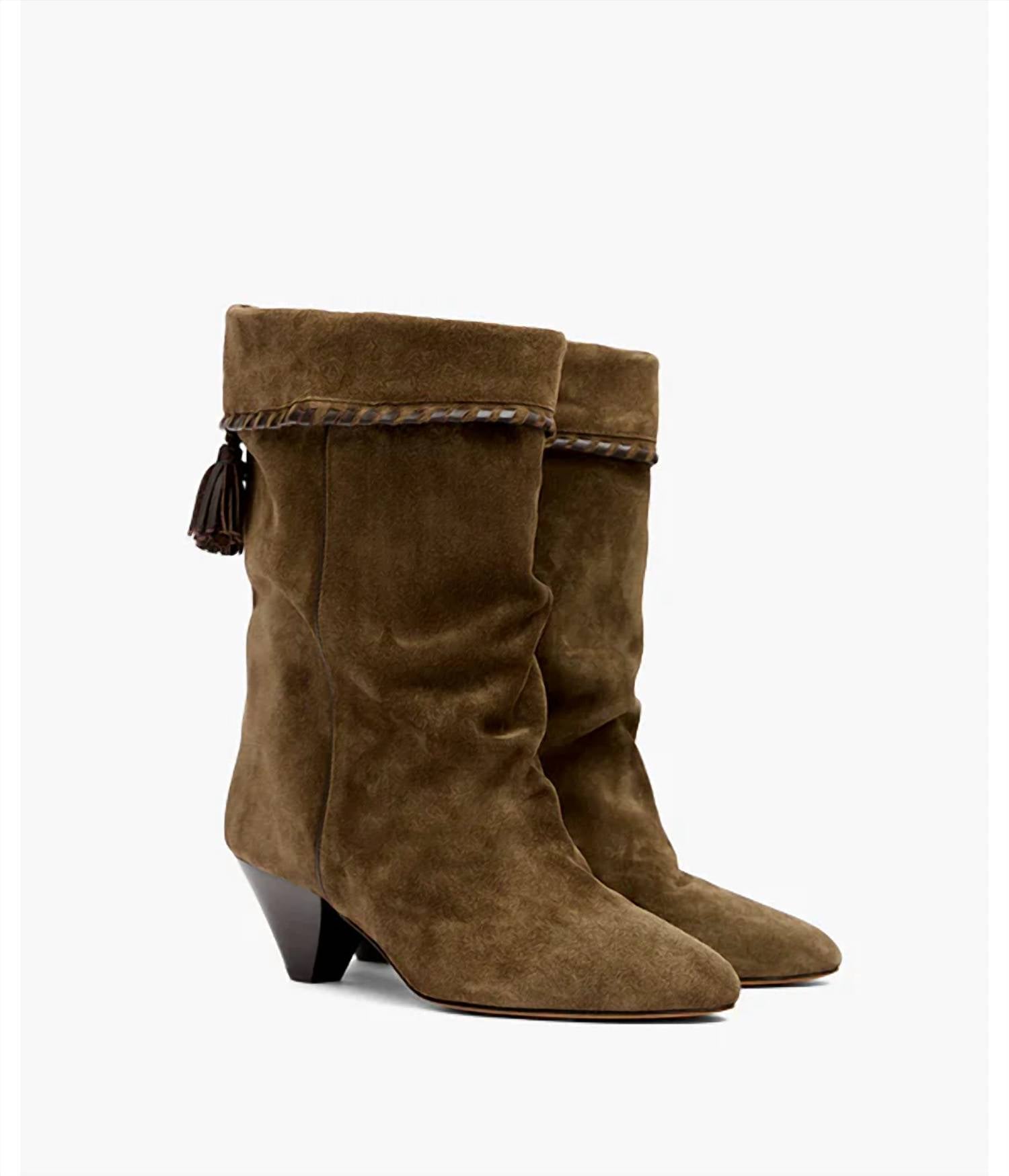 Isabel Marant - Women's Dalby Suede Whipstitch Booties