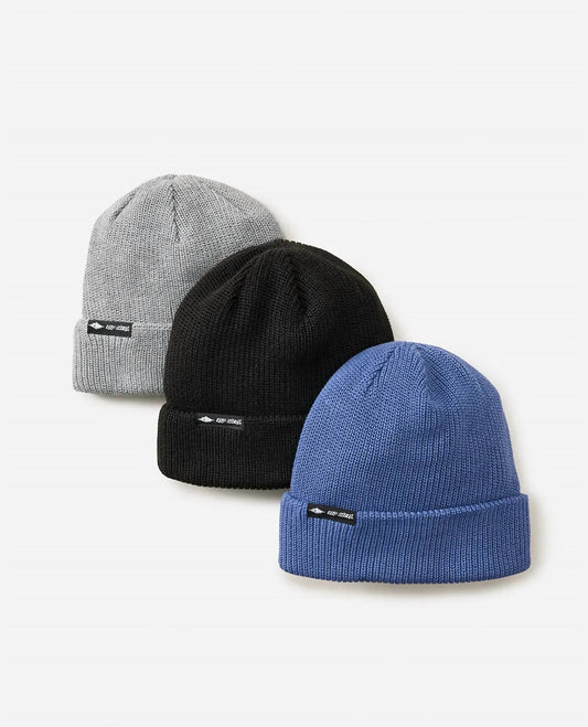 Ripcurl - Men's Classic Surf Regular Beanie - 3-Pack