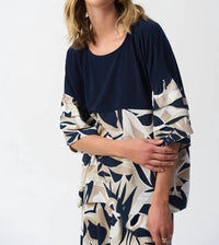 Joseph Ribkoff - Tropical Print Boxy Top
