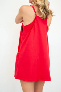 Listicle - V-neck Sporty Mini Dress