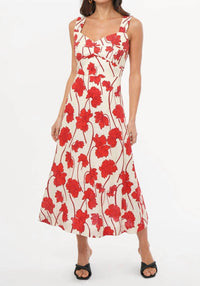 Greylin - Madi Sweetheart Neck Midi Dress