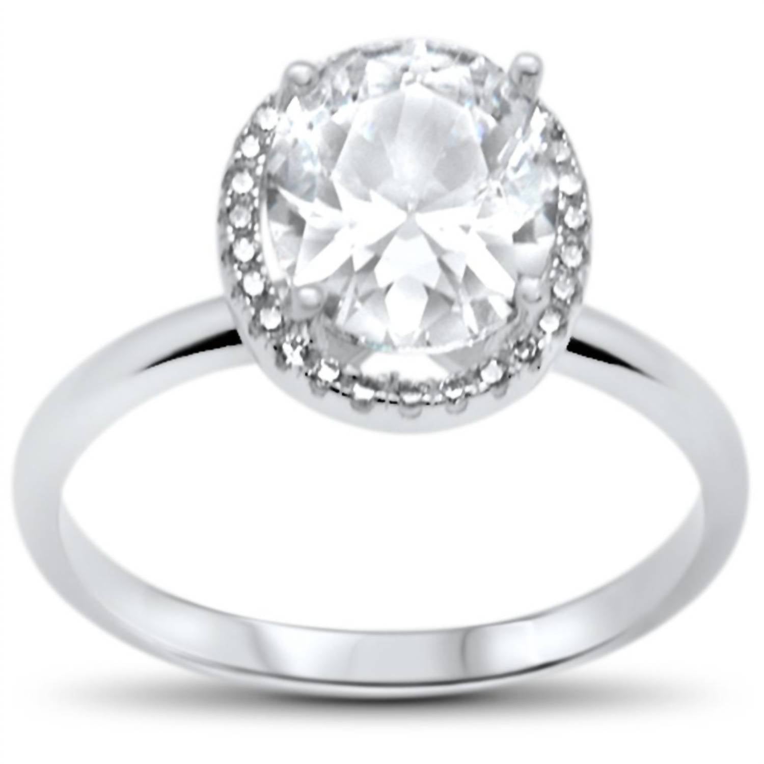 Starlette Women's Hepburn Engagement Ring in silver - women's jewelry