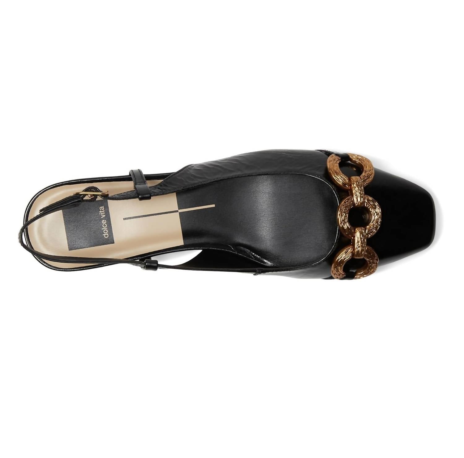 Dolce Vita Women's Ramano Slingback Flat in midnight crinkle patent - women's flats - view 5