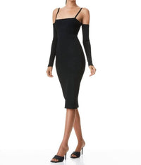 Alice + Olivia - Evia Fitted Spaghetti Strap Dress