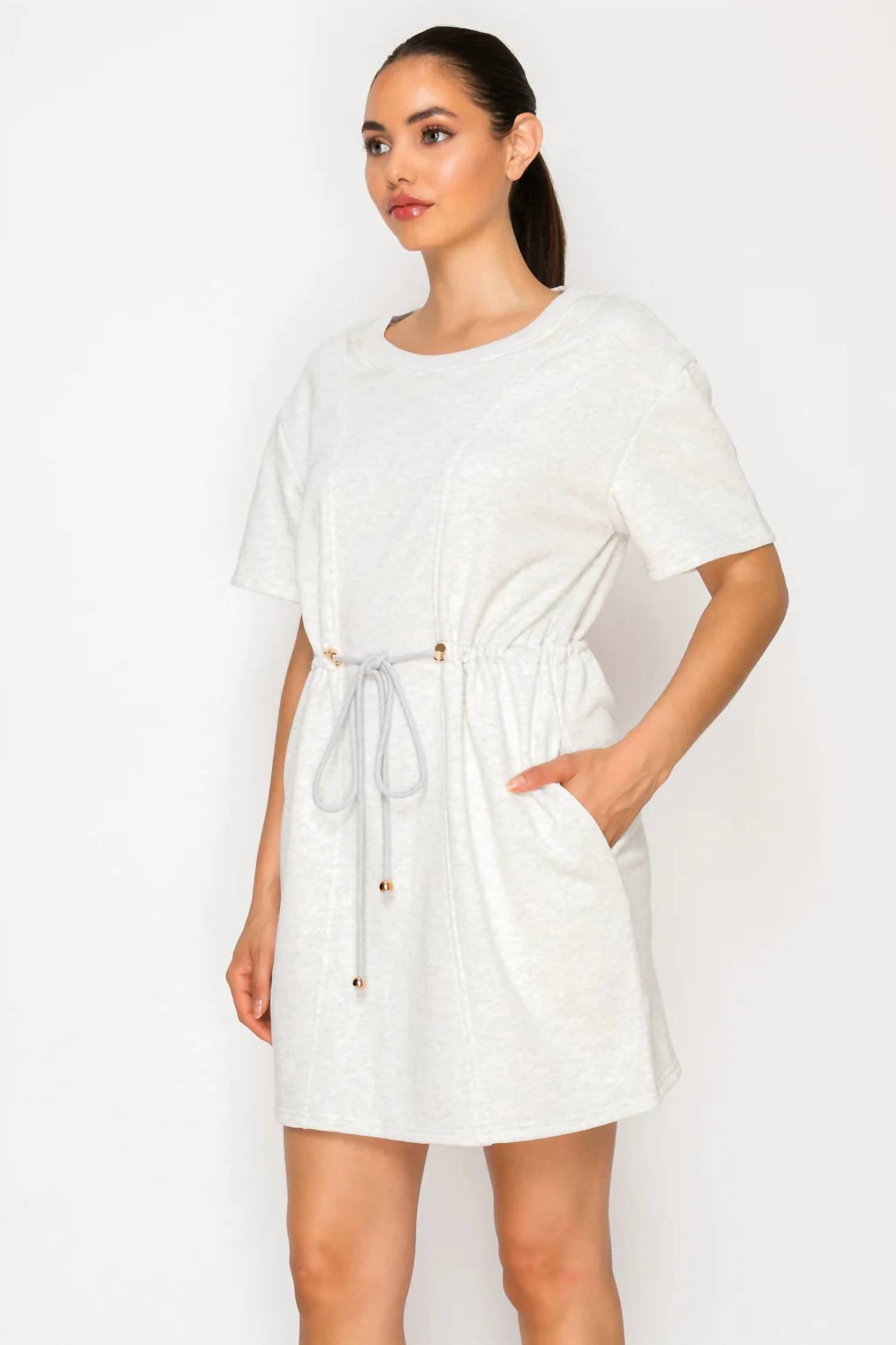 Meet Me In Santorini - French Terry Dress