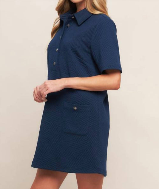 Flying Tomato - Textured Knit Mini Dress