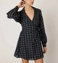 Cleobella Talia Mini Dress in saul print - women's dress - alternate view