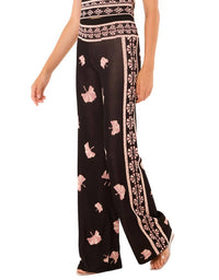 Misa Los Angeles Nuela Pants in ginko border - women's pants - view 4