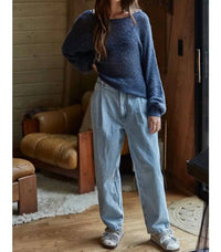 By Together - Women's Sweater Knit Crochet Top