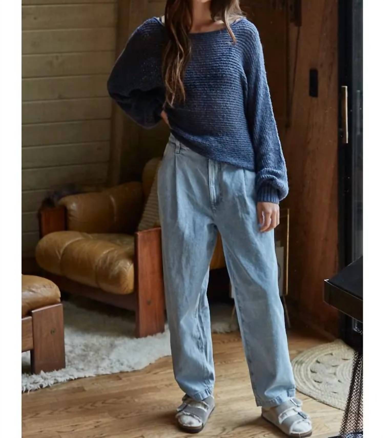 By Together - Women's Sweater Knit Crochet Top