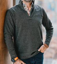 Marcello - Bodrum Slate Quarter Zip Top