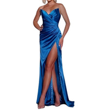 JOVANI Averi Long Formal Prom Dress Gown in blue - women's dress