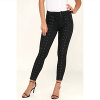Pistola - Lace-up High Rise Skinny Jeans