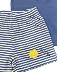 Luigi Kids - Kid's Crossed Paddles & Pickleball Short Set