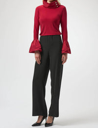 Joseph Ribkoff - Funnel Neck Flounce Sleeve Top