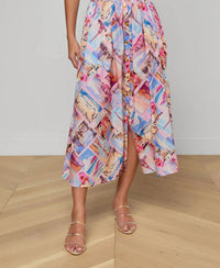 L'Agence - Seina Poplin Midi Skirt