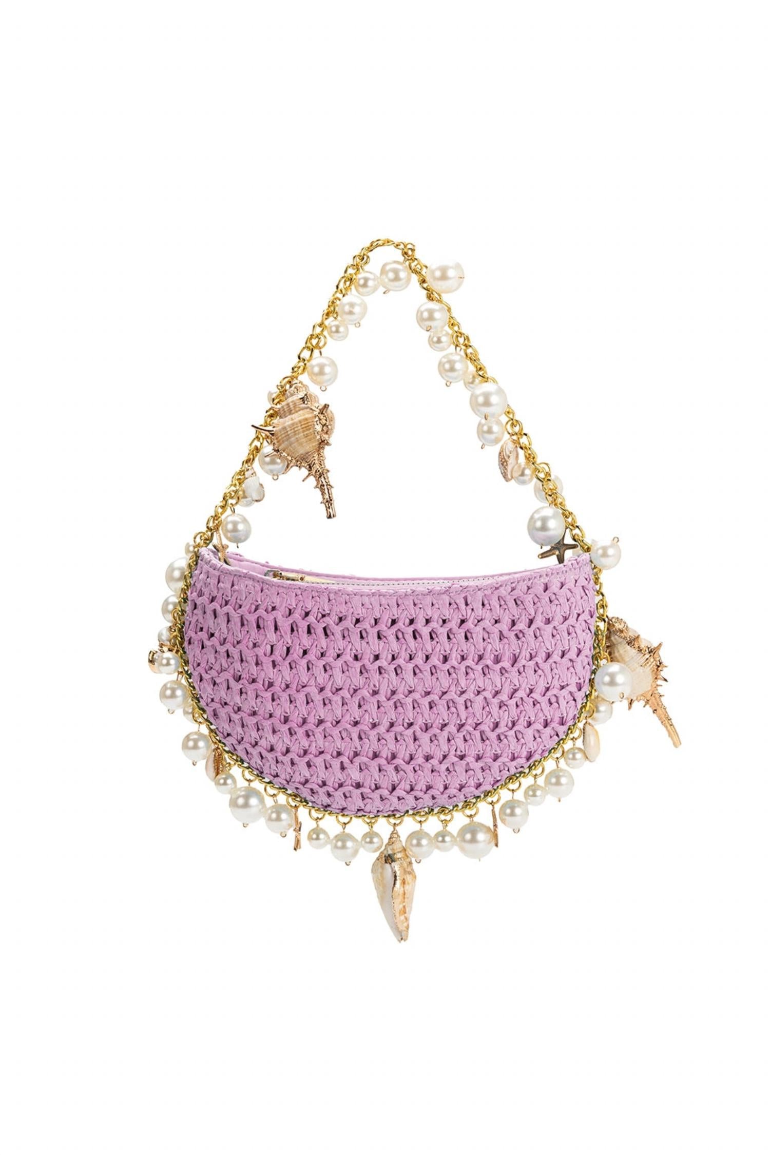 Melie Bianco - Women's Isla Shells Straw Handbag